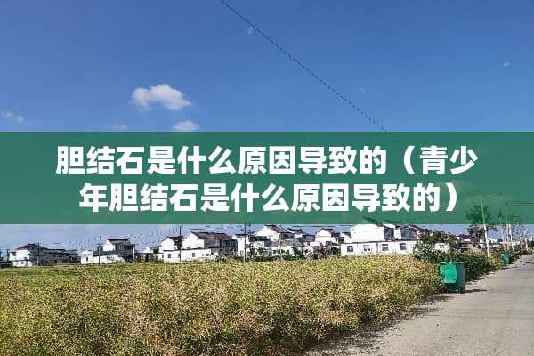 胆结石是什么原因导致的(青少年胆结石是什么原因导致的) 胆结石是什么原因导致的(青少年胆结石是什么原因导致的)