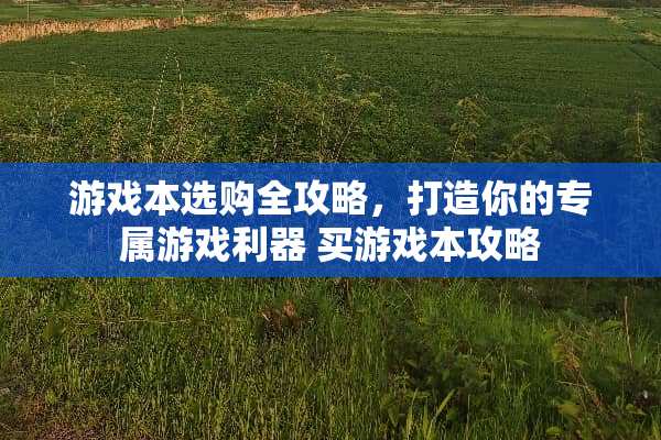 游戏本选购全攻略,打造你的专属游戏利器 买游戏本攻略 游戏本选购全攻略,打造你的专属游戏利器 买游戏本攻略