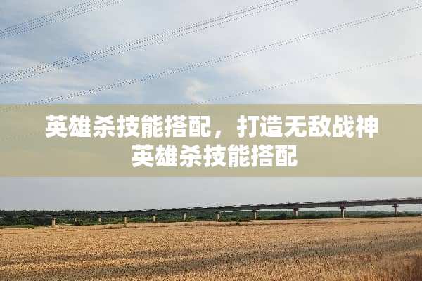 英雄杀技能搭配，打造无敌战神 英雄杀技能搭配