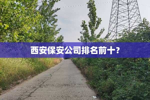 西安保安公司排名前十？