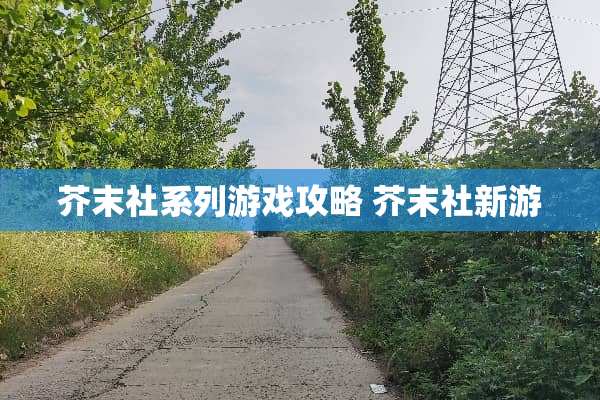 芥末社系列游戏攻略 芥末社新游