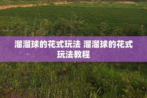 溜溜球的花式玩法 溜溜球的花式玩法教程