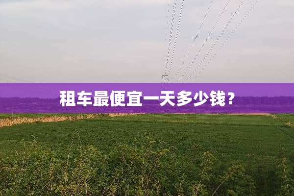 租车最便宜一天多少钱？