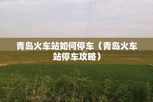 青岛火车站如何停车（青岛火车站停车攻略）