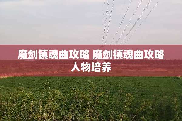 魔剑镇魂曲攻略 魔剑镇魂曲攻略人物培养