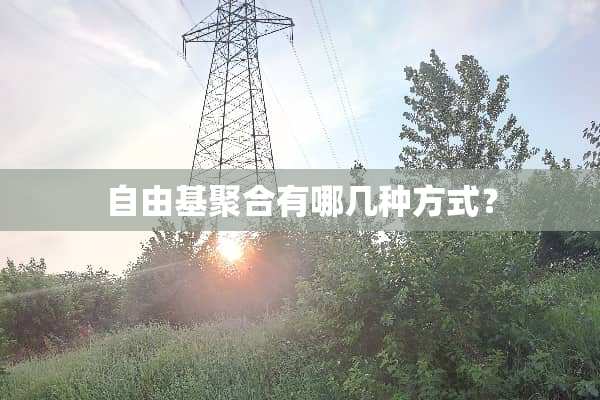 自由基聚合有哪几种方式？