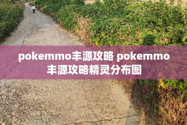 pokemmo丰源攻略 pokemmo丰源攻略精灵分布图