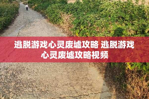 逃脱游戏心灵废墟攻略 逃脱游戏心灵废墟攻略视频