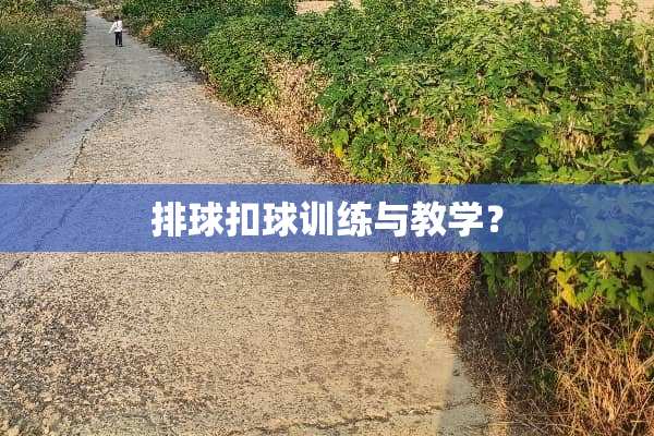 排球扣球训练与教学？