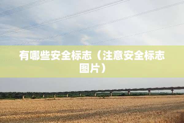 有哪些安全标志(注意安全标志图片) 有哪些安全标志(注意安全标志图片)