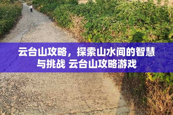云台山攻略，探索山水间的智慧与挑战 云台山攻略游戏