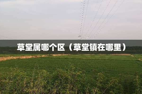 草堂属哪个区(草堂镇在哪里) 草堂属哪个区(草堂镇在哪里)