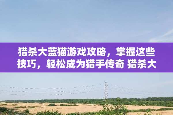 猎杀大蓝猫游戏攻略，掌握这些技巧，轻松成为猎手传奇 猎杀大蓝猫游戏攻略
