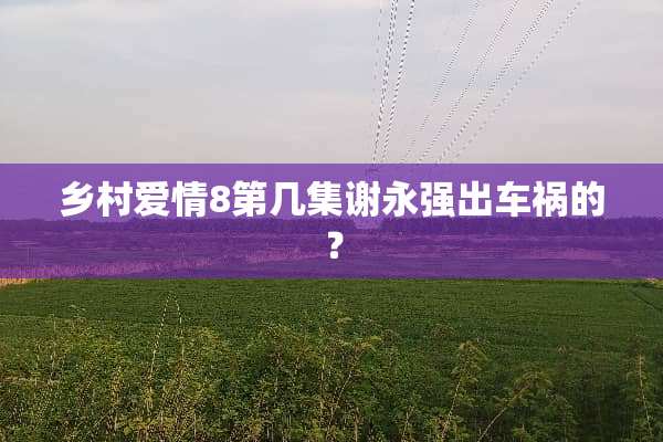 乡村爱情8第几集谢永强出车祸的？