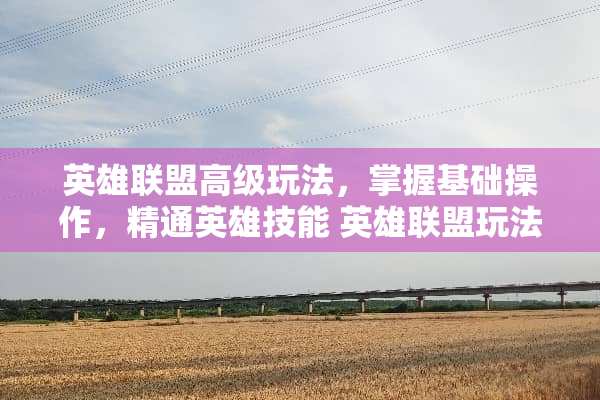 英雄联盟高级玩法,掌握基础操作,精通英雄技能 英雄联盟玩法基本操作 英雄联盟高级玩法,掌握基础操作,精通英雄技能 英雄联盟玩法基本操作