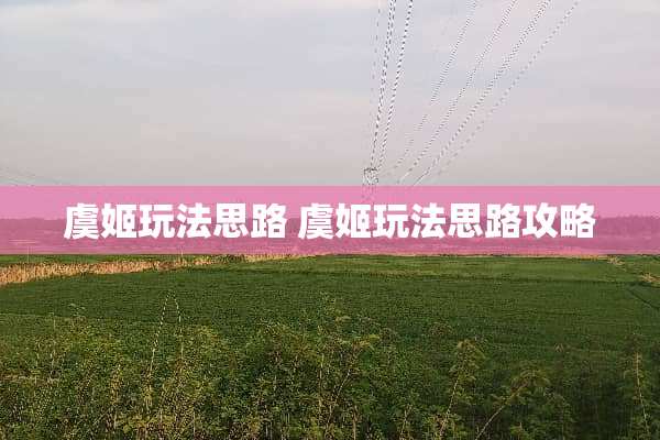 虞姬玩法思路 虞姬玩法思路攻略