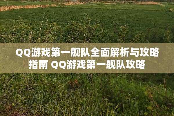 QQ游戏第一舰队全面解析与攻略指南 QQ游戏第一舰队攻略
