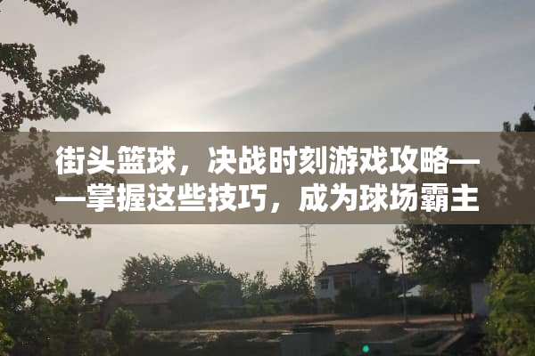 街头篮球，决战时刻游戏攻略——掌握这些技巧，成为球场霸主 街头篮球游戏比赛攻略