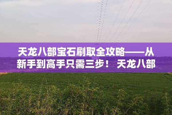 天龙八部宝石刷取全攻略——从新手到高手只需三步! 天龙八部刷宝石攻略 天龙八部宝石刷取全攻略——从新手到高手只需三步! 天龙八部刷宝石攻略