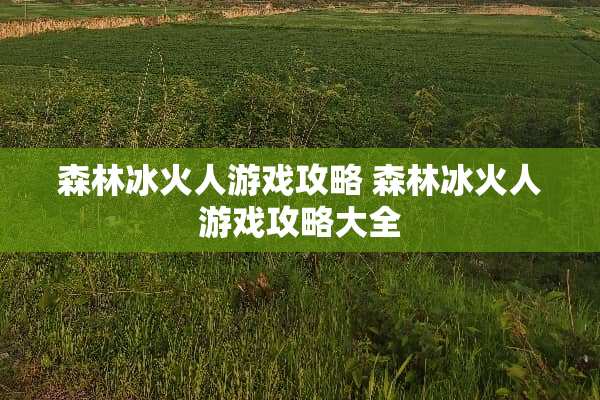 森林**人游戏攻略 森林**人游戏攻略大全