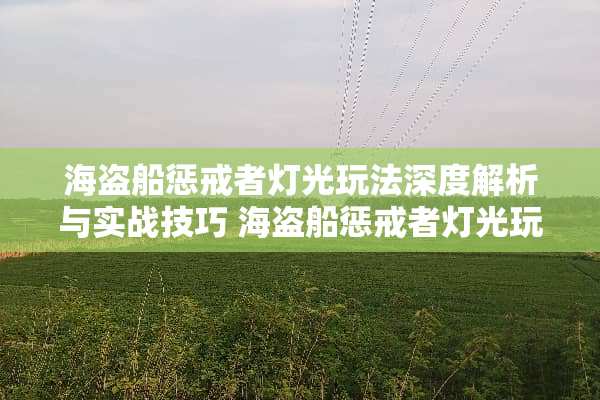 海盗船惩戒者灯光玩法深度解析与实战技巧 海盗船惩戒者灯光玩法