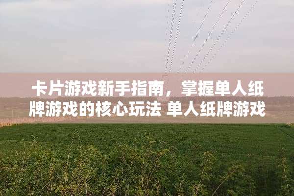 卡片游戏新手指南，掌握单人纸牌游戏的核心玩法 单人纸牌游戏玩法