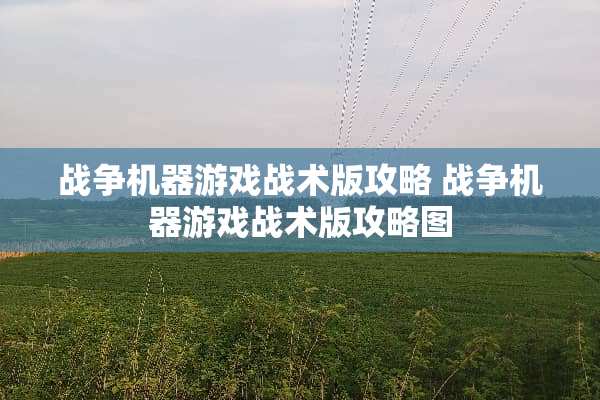 战争机器游戏战术版攻略 战争机器游戏战术版攻略图 战争机器游戏战术版攻略 战争机器游戏战术版攻略图