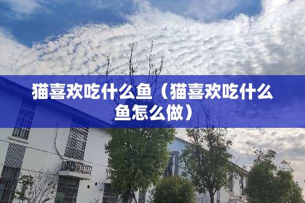 猫喜欢吃什么鱼(猫喜欢吃什么鱼怎么做) 猫喜欢吃什么鱼(猫喜欢吃什么鱼怎么做)