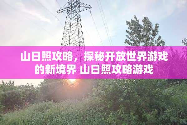 山日照攻略，探秘开放世界游戏的新境界 山日照攻略游戏