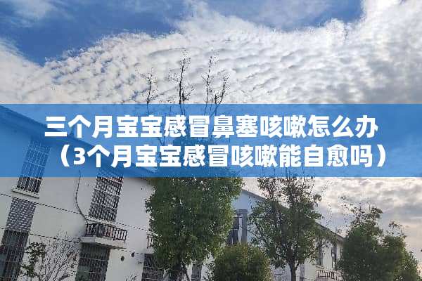 三个月宝宝感冒鼻塞咳嗽怎么办（3个月宝宝感冒咳嗽能自愈吗）