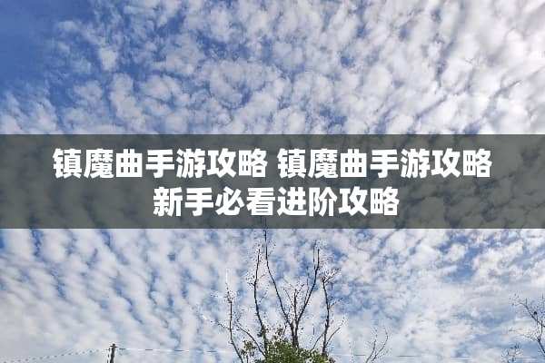 镇魔曲手游攻略 镇魔曲手游攻略 新手必看进阶攻略