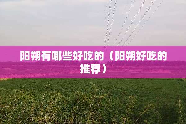 阳朔有哪些好吃的（阳朔好吃的推荐）