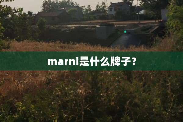 marni是什么牌子？
