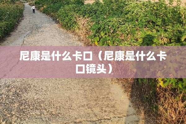 尼康是什么卡口（尼康是什么卡口镜头）