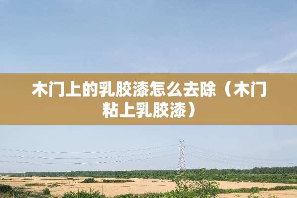 木门上的*胶漆怎么去除(木门粘上*胶漆) 木门上的*胶漆怎么去除(木门粘上*胶漆)