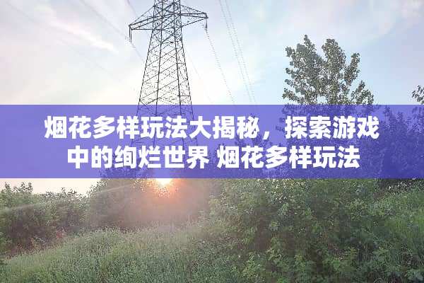 烟花多样玩法大揭秘，探索游戏中的绚烂世界 烟花多样玩法