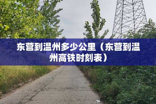 东营到温州多少公里（东营到温州高铁时刻表）