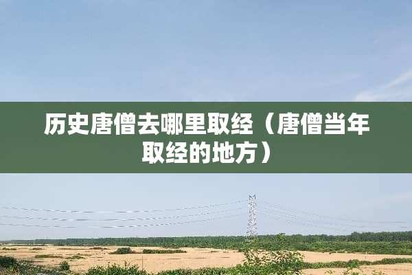 历史唐僧去哪里取经（唐僧当年取经的地方）