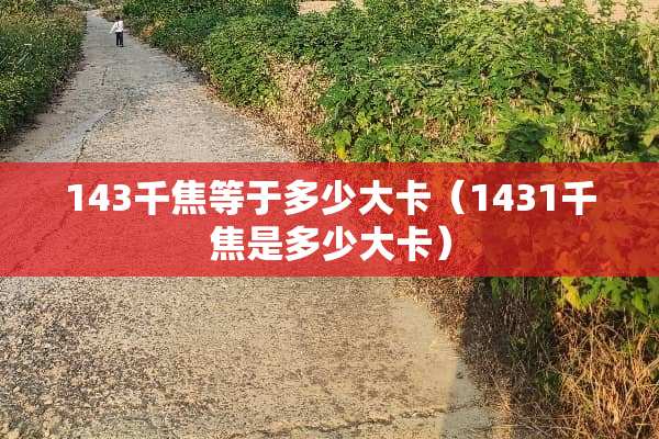 143千焦等于多少大卡（1431千焦是多少大卡）