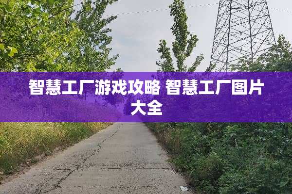 智慧工厂游戏攻略 智慧工厂图片大全
