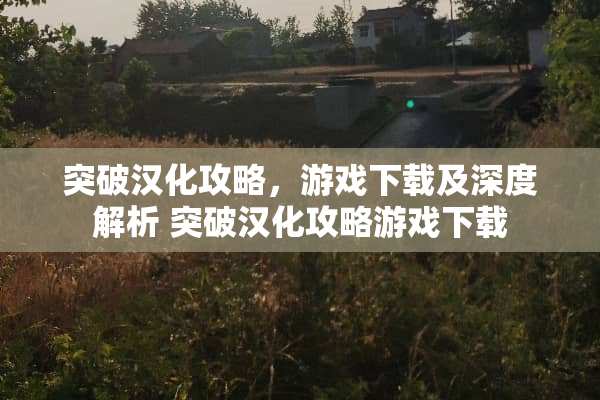 突破汉化攻略，游戏下载及深度解析 突破汉化攻略游戏下载