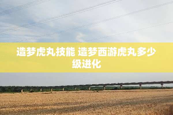 造梦虎丸技能 造梦西游虎丸多少级进化