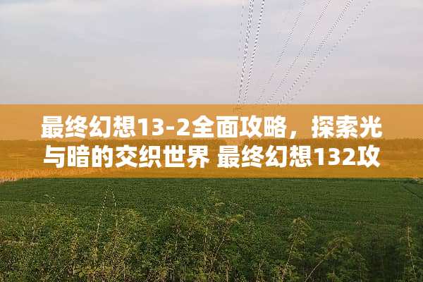 最终幻想13-2全面攻略，探索光与暗的交织世界 最终幻想132攻略游戏