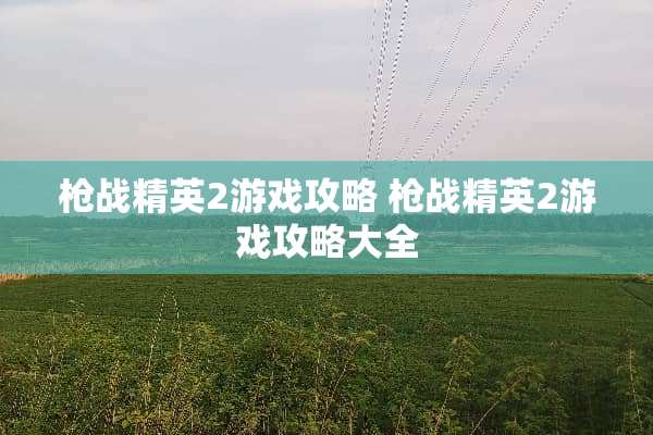 *战精英2游戏攻略*战精英2游戏攻略大全 *战精英2游戏攻略*战精英2游戏攻略大全