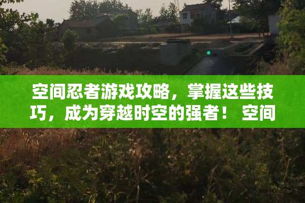 空间忍者游戏攻略,掌握这些技巧,成为穿越时空的强者! 空间忍者游戏攻略 空间忍者游戏攻略,掌握这些技巧,成为穿越时空的强者! 空间忍者游戏攻略