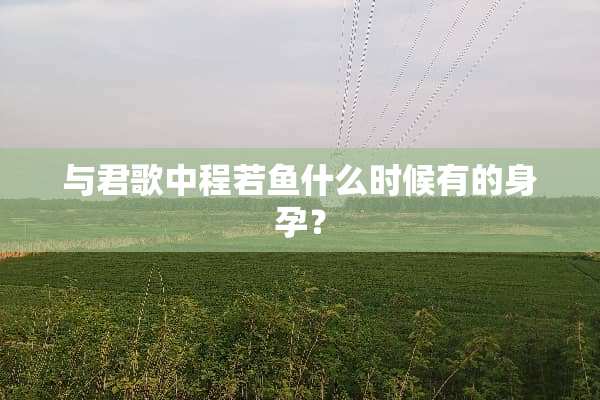 与君歌中程若鱼什么时候有的身孕？