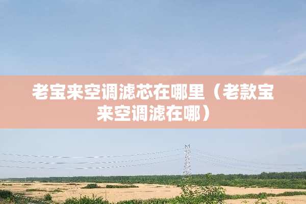 老宝来空调滤芯在哪里(老款宝来空调滤在哪) 老宝来空调滤芯在哪里(老款宝来空调滤在哪)