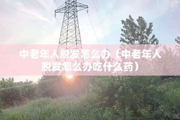 中老年人脱发怎么办（中老年人脱发怎么办吃什么药）