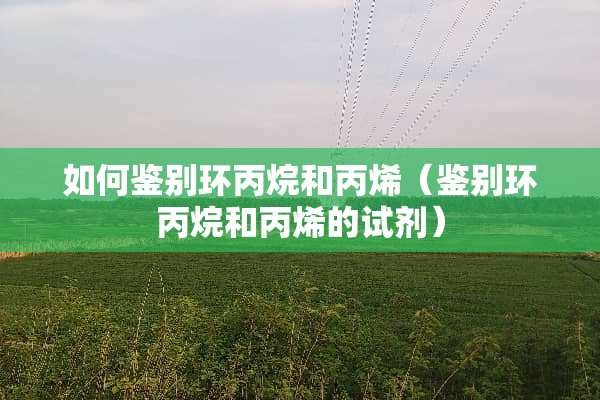 如何鉴别环丙烷和丙烯（鉴别环丙烷和丙烯的试剂）