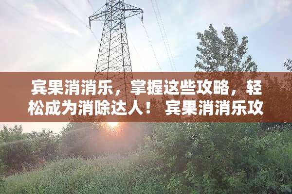 宾果消消乐，掌握这些攻略，轻松成为消除达人！ 宾果消消乐攻略大全